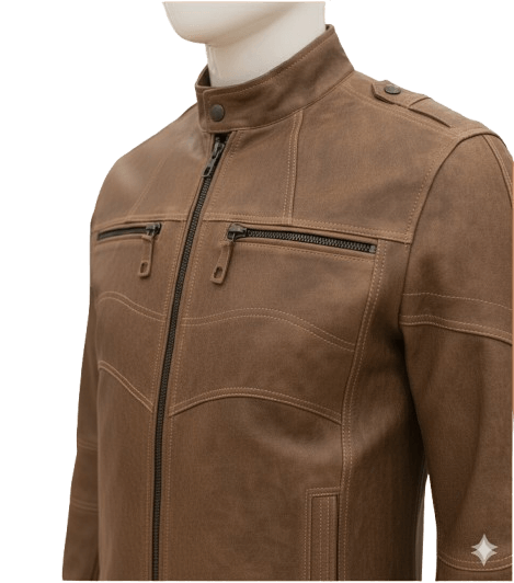 THE RUSTICA GENUINE RUSTI BUFF LEATHER JACKET FOR MEN | DISTRESSED CLASSIC BIKER STYLE