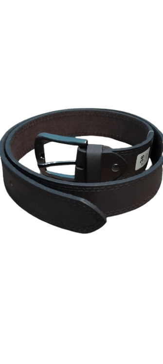 Executive Genuine Leather Dress Belt for Men – Deep Chocolate Brown | Professional Formal & Business Wear