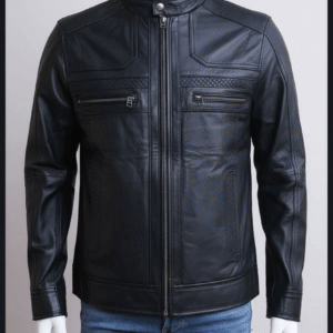 The Urban Commander Premium Genuine Leather Quilted Moto Jacket