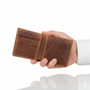 Ultra-Slim Vintage Leather Bifold - Guaranteed Pure Grain - Handcrafted for Professionals